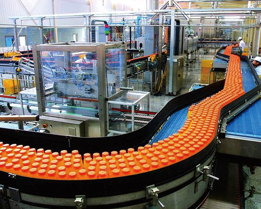 Fully automated beer packaging production line