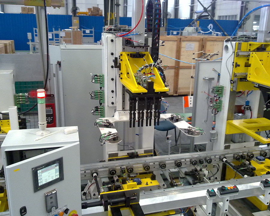 Electronic automated assembly line