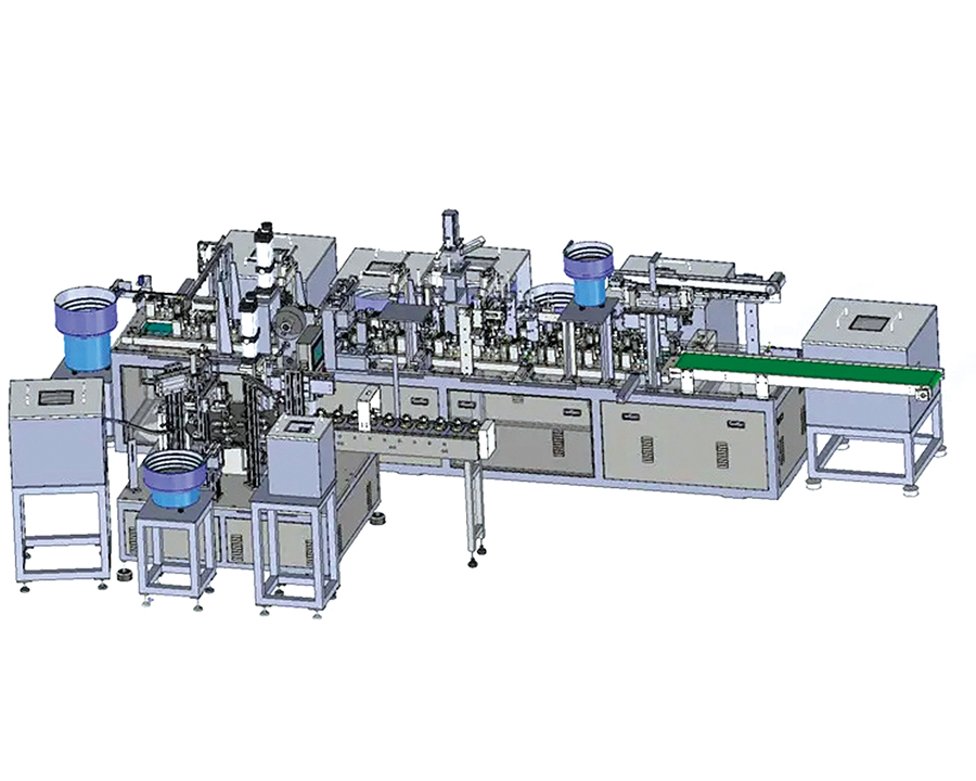 Motor automatic assembly production line